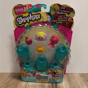 Shopkins Season 3 Collectible Toy Set - Teal, Pink, Yellow